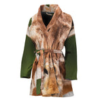 Funny Giraffe Print Women's Bathrobe