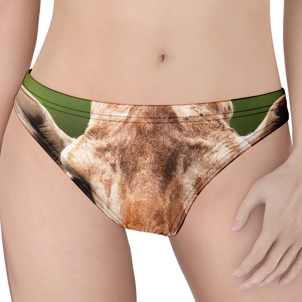 Funny Giraffe Print Women's Thong