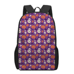 Funny Halloween Pumpkin Pattern Print 17 Inch Backpack
