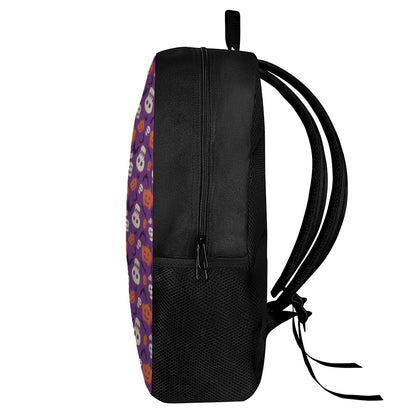 Funny Halloween Pumpkin Pattern Print 17 Inch Backpack