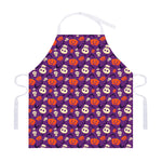 Funny Halloween Pumpkin Pattern Print Adjustable Apron