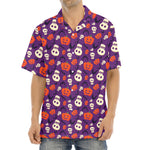 Funny Halloween Pumpkin Pattern Print Aloha Shirt