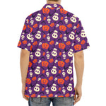 Funny Halloween Pumpkin Pattern Print Aloha Shirt