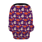 Funny Halloween Pumpkin Pattern Print Baby Seat Cover