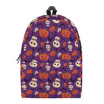 Funny Halloween Pumpkin Pattern Print Backpack