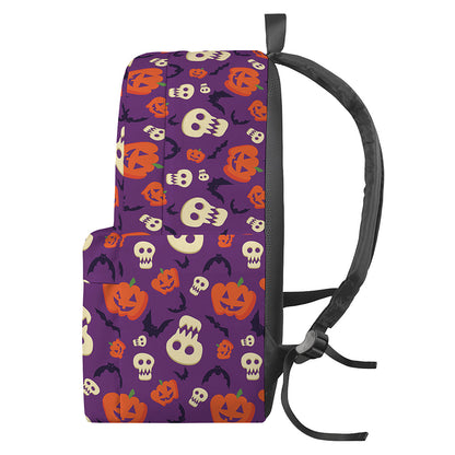 Funny Halloween Pumpkin Pattern Print Backpack