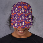 Funny Halloween Pumpkin Pattern Print Baseball Cap