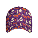 Funny Halloween Pumpkin Pattern Print Baseball Cap