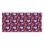 Funny Halloween Pumpkin Pattern Print Beach Towel