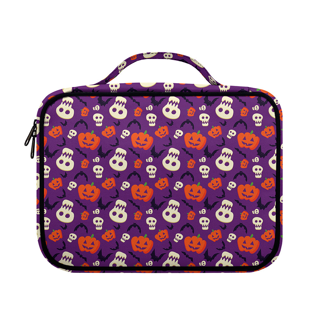 Funny Halloween Pumpkin Pattern Print Briefcase Bible Bag