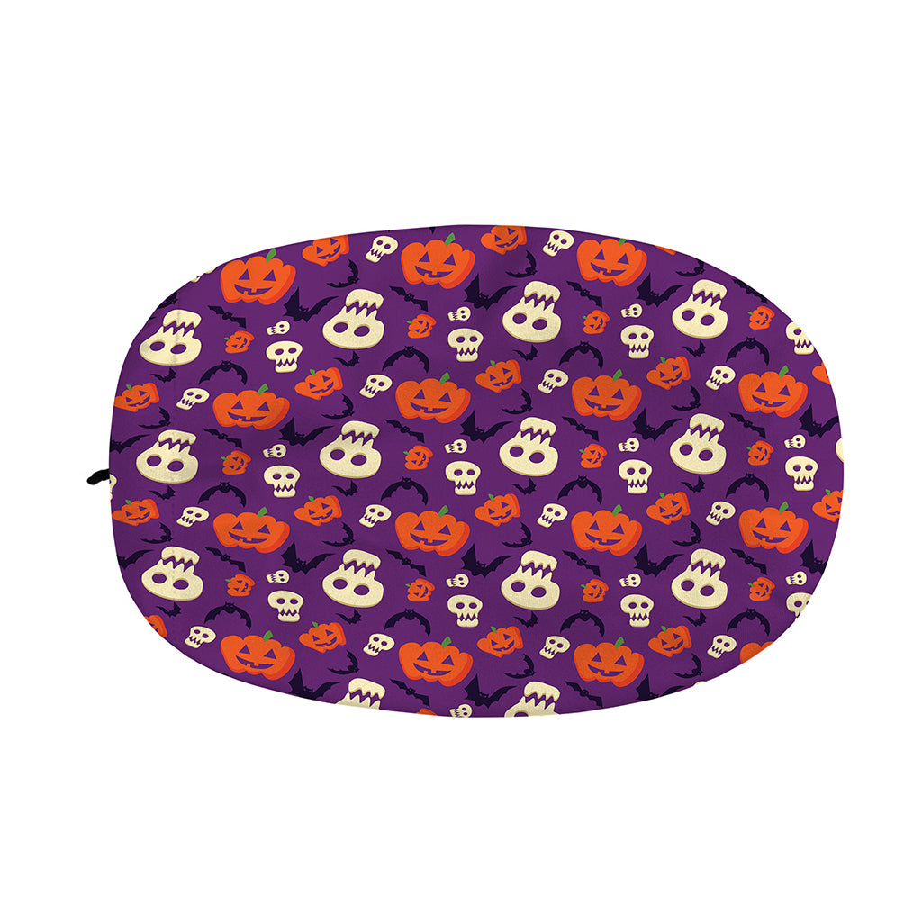 Funny Halloween Pumpkin Pattern Print Car Side Mirror Covers