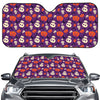 Funny Halloween Pumpkin Pattern Print Car Windshield Sun Shade