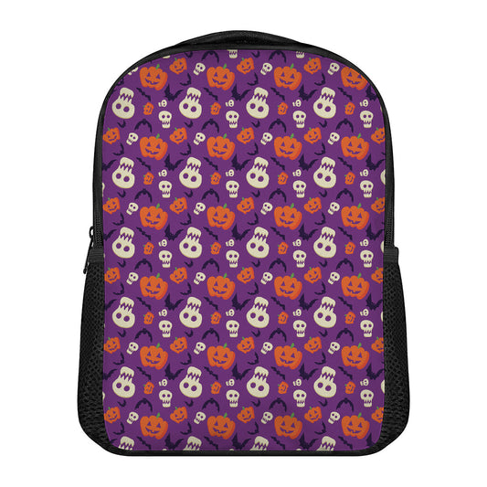 Funny Halloween Pumpkin Pattern Print Casual Backpack