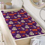 Funny Halloween Pumpkin Pattern Print Changing Pad Cover