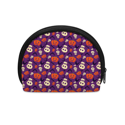 Funny Halloween Pumpkin Pattern Print Coin Purse