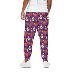 Funny Halloween Pumpkin Pattern Print Cotton Pants
