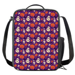 Funny Halloween Pumpkin Pattern Print Crossbody Lunch Bag