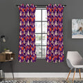 Funny Halloween Pumpkin Pattern Print Grommet Curtain Panels