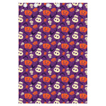 Funny Halloween Pumpkin Pattern Print Curtain