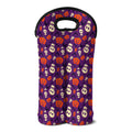 Funny Halloween Pumpkin Pattern Print Double Neoprene Wine Tote