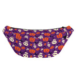 Funny Halloween Pumpkin Pattern Print Fanny Pack