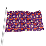 Funny Halloween Pumpkin Pattern Print Flag