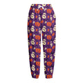 Funny Halloween Pumpkin Pattern Print Fleece Lined Knit Pants