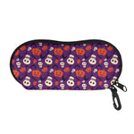 Funny Halloween Pumpkin Pattern Print Glasses Case