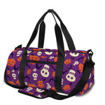 Funny Halloween Pumpkin Pattern Print Gym Bag