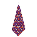 Funny Halloween Pumpkin Pattern Print Hand Towel