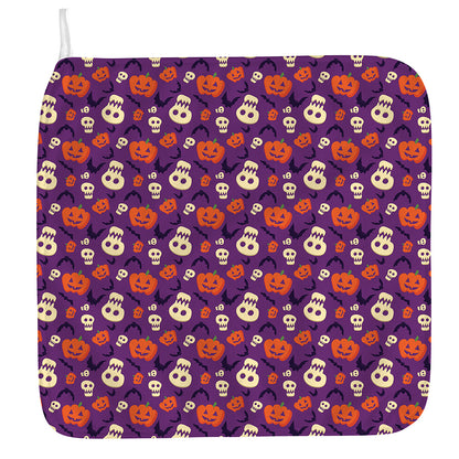 Funny Halloween Pumpkin Pattern Print Hand Towel