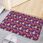 Funny Halloween Pumpkin Pattern Print Indoor Door Mat