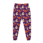 Funny Halloween Pumpkin Pattern Print Jogger Pants