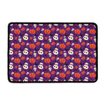 Funny Halloween Pumpkin Pattern Print Kitchen Mat