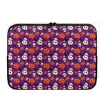 Funny Halloween Pumpkin Pattern Print Laptop Sleeve