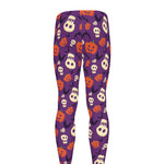 Funny Halloween Pumpkin Pattern Print Men's leggings
