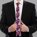 Funny Halloween Pumpkin Pattern Print Necktie