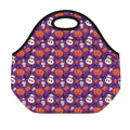 Funny Halloween Pumpkin Pattern Print Neoprene Lunch Bag