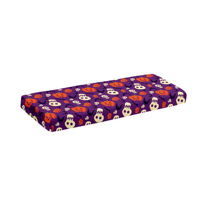 Funny Halloween Pumpkin Pattern Print Piano Keyboard Cover