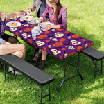 Funny Halloween Pumpkin Pattern Print Picnic Table Cover