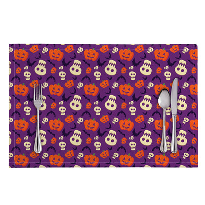 Funny Halloween Pumpkin Pattern Print Placemat