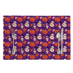 Funny Halloween Pumpkin Pattern Print Placemat
