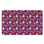 Funny Halloween Pumpkin Pattern Print Polyester Doormat