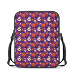 Funny Halloween Pumpkin Pattern Print Rectangular Crossbody Bag