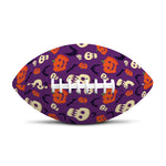 Funny Halloween Pumpkin Pattern Print Rugby Ball