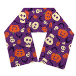 Funny Halloween Pumpkin Pattern Print Scarf
