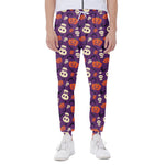 Funny Halloween Pumpkin Pattern Print Scuba Joggers