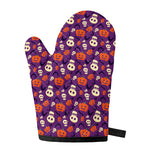 Funny Halloween Pumpkin Pattern Print Single Oven Mitt