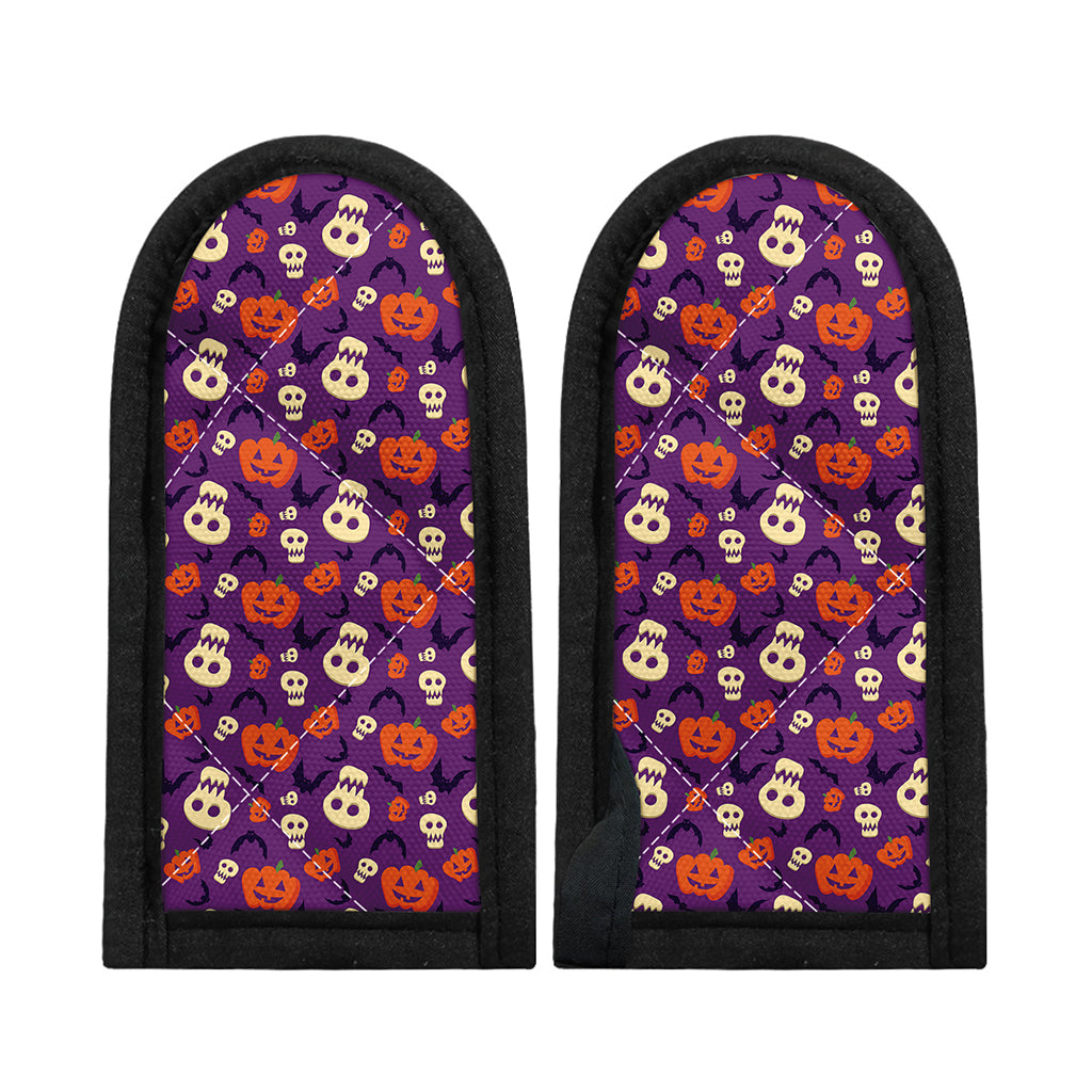 Funny Halloween Pumpkin Pattern Print Skillet Handle Cover
