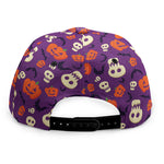 Funny Halloween Pumpkin Pattern Print Snapback Cap
